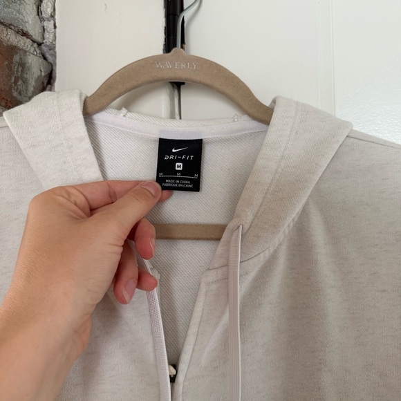 Nike Women's Get Fit Fleece Full Zip Dri-Fit Cotton Blend Hoodie Size Medium - Picture 2 of 9